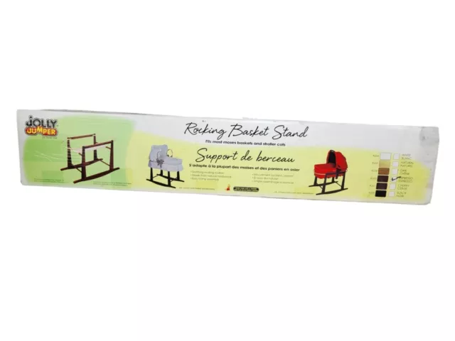 Jolly Jumper Rocking Moses Basket Stand Espresso #255 Jolly Jumper Rocking Moses Basket Stand Espresso #255