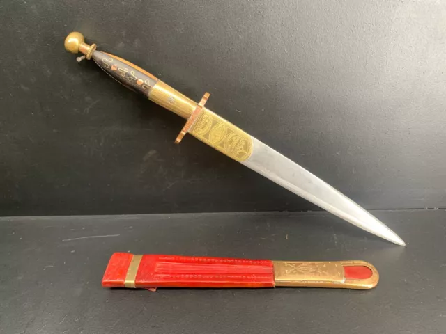 Old Tuareg Knife With Off-Set Handle, Signed Blade, For Africa Collection