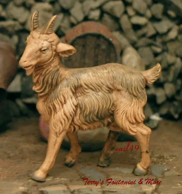 Fontanini Depose Italy 5"Series 2.5"T Standing Goat Nativity Village Animal Mint