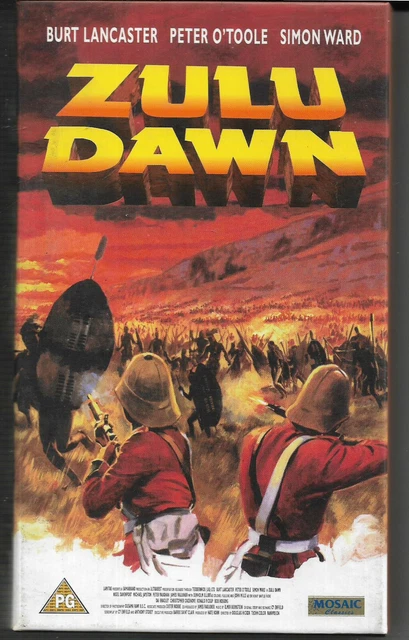 Zulu Dawn with Burt Lancaster Peter O'Toole etc VHS film Mosaic Classics 1979vgc