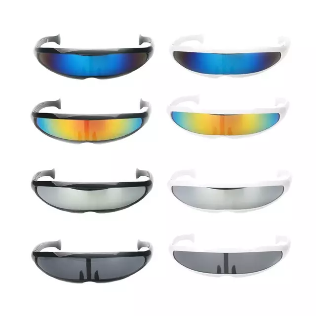 Sports populaires Futuriste Futur Cyclope Visière Lunettes De Soleil Lunettes