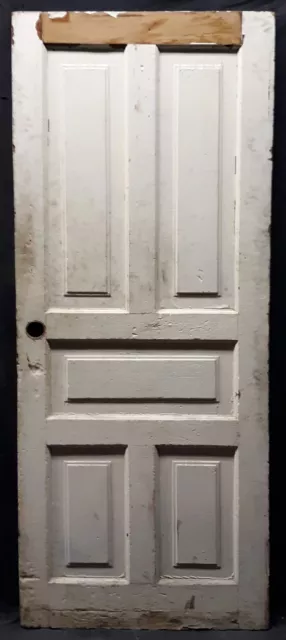 2 avail 32"x79" Antique Vintage Old SOLID Wood Wooden Interior Doors 5 Panels