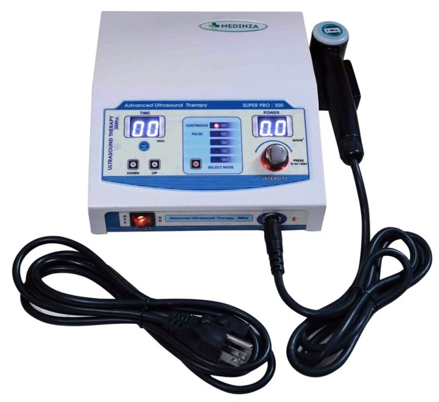 Portable Ultrasound Therapy 3 Mhz Super Pro 300 Medinza Ultrasound Therapy Unit