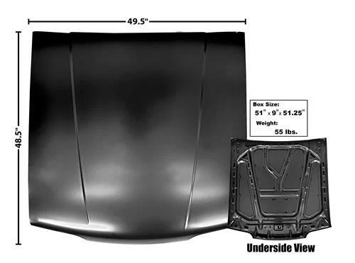 1987-93 Ford Mustang Hood Standard