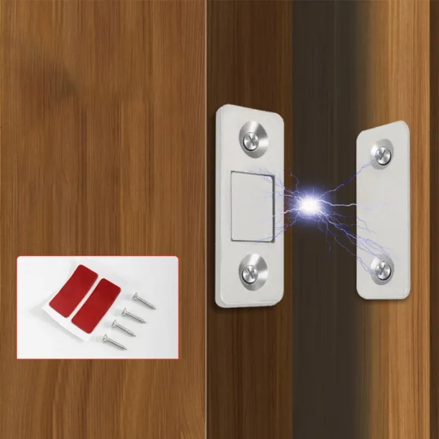 6* Cabinet Door Bouncer Magnetic Door Catch No Corrosion Rust Deformation ABS