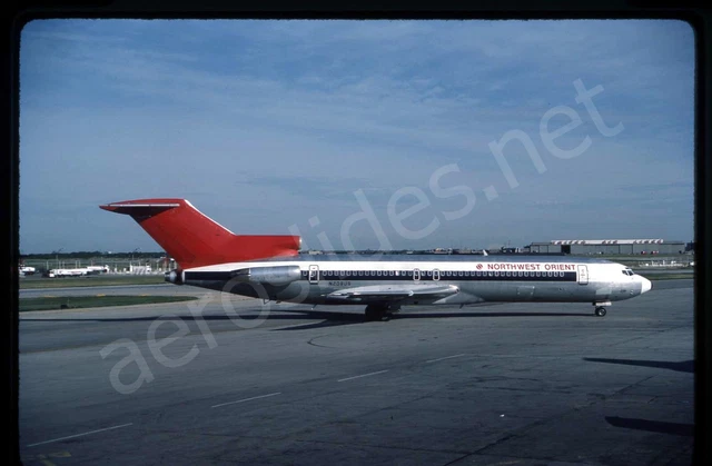 Northwest Orient Boeing 727-200 N208US Jul 84 Kodachrome Aircraft Slide/Dia