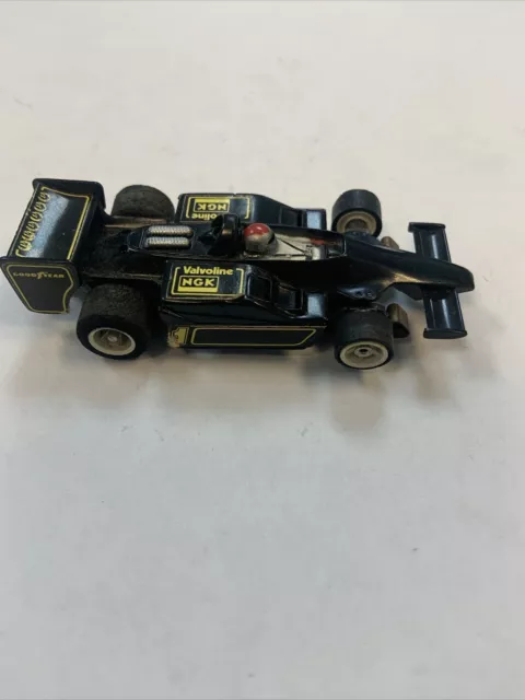 Aurora Afx G-Plus #1 Mario Andretti Lotus F1 Black Yellow HO Slot Car