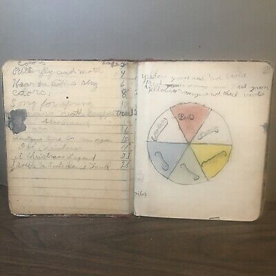 vintage late 19th and early 20th elementary school student notebook fd53