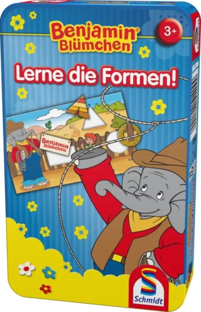 Schmidt Spiele 51409 - Bring-Mich-Mit-Spiel in Metalldose - Benjamin Blümchen, L