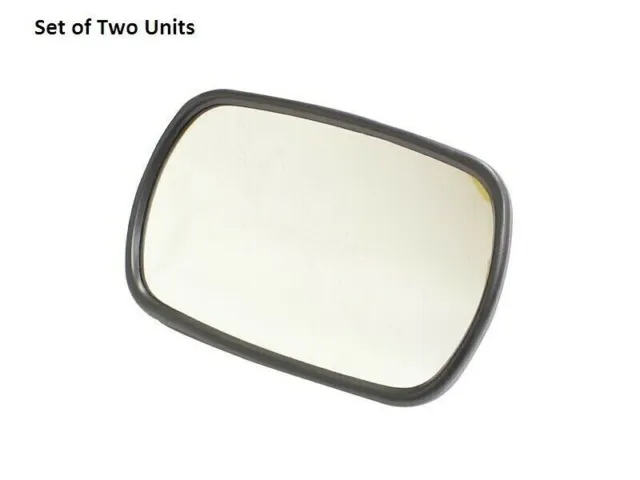 For JCB Part 3cx Mirror Head Pair Curved Glass 123/04970 334/E0829 331/63982