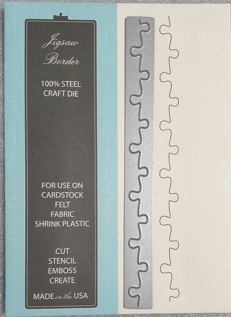 Memory Box Inc - Steel Craft Dies - Jigsaw Border - Style No 98132
