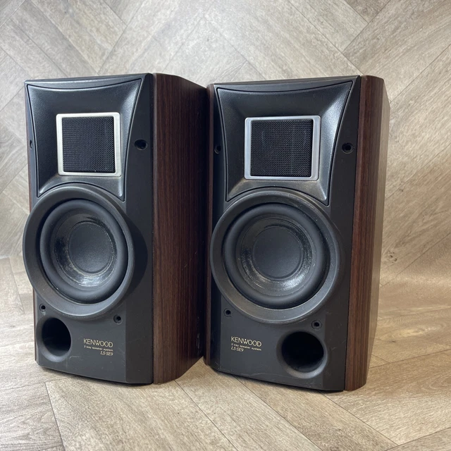 KENWOOD LSSE9 BOOKSHELF Speakers with Linaeum Ribbon Tweeters Vintage