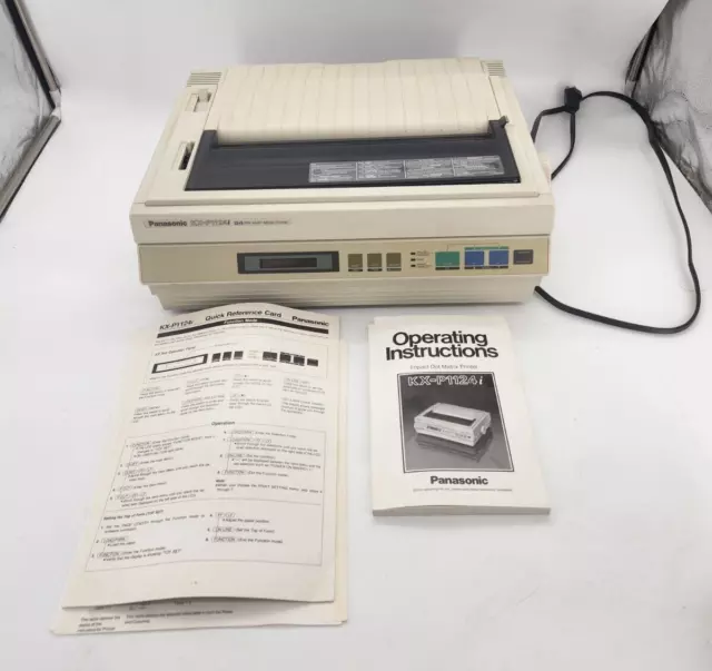 PANASONIC KX-P1124 24 Pin Multi-Mode Impact Dot Matrix Printer Powers