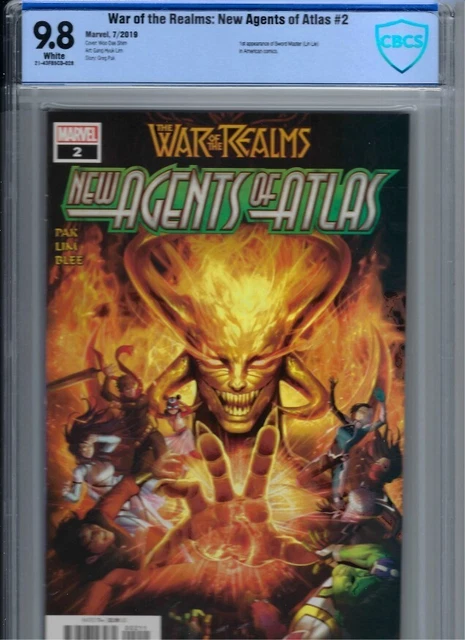 War Of The Realms: New Agents Of Atlas #2/CBCS 9.8 NM+/1st Sword Master In Story War Of The Realms: New Agents Of Atlas #2/CBCS 9.8 NM+/1st Sword Master In Story