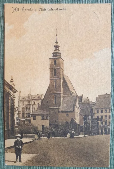 Ak Alt Breslau (Wrocław). Christophorikirche. 1905 Niederschlesien