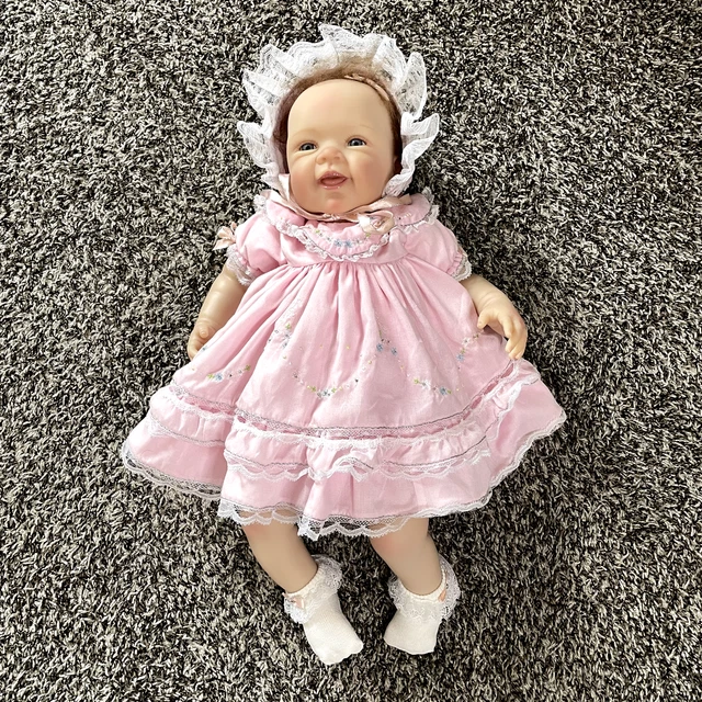 Ashton Drake Galleries Waltraud Hanl Poseable Reborn Doll Blue Eyes Red Hair 21"