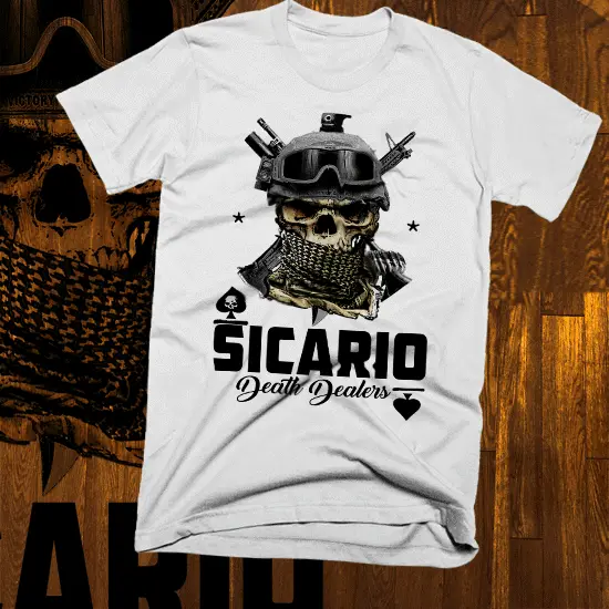 Sicario Narco Hitman T-shirt Mexico Medellin sinaloa new. Cotton tee