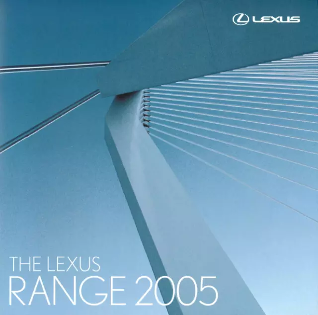 Lexus Range 2005 UK Market Sales Brochure IS GS LS SC RX Free UK P/P