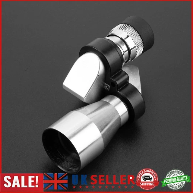 8x20 Mini Corner Binoculars HD Pocket Monocular Outdoor Telescope (Silver) GB