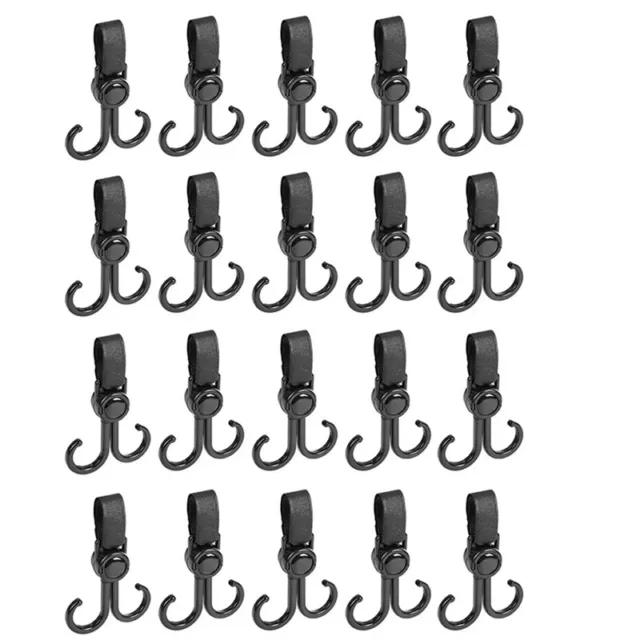 20Pcs Hook Baby Stroller Hooks 360-Degree Rotation Bicycle Accessories Z7V9