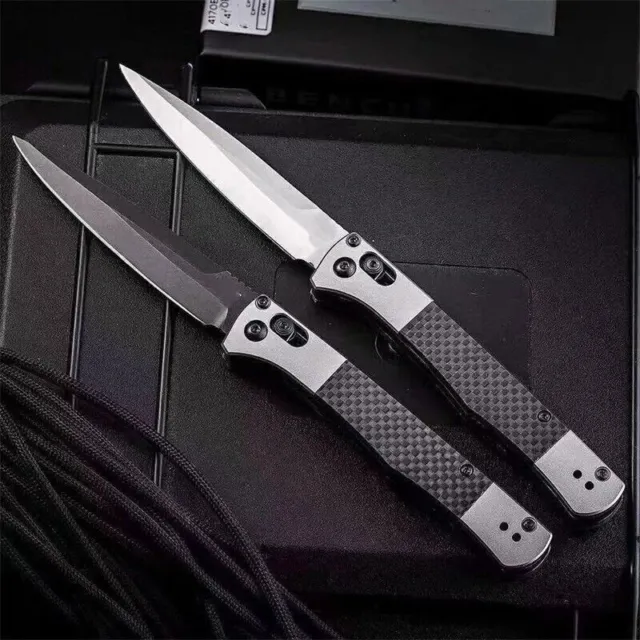 AXIS Lock 4170 S90V Blade Carbon Fiber Handle Tactical Pocket Folding Knife Edc