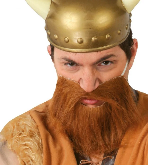 Dumbledore Costume Viking / Medieval Long Wavy Wig And Beard Set - Costume  For Bearded Lady Or Warrior Produit Barbe