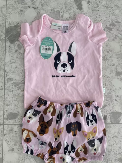 New With Tags Baby Peter Alexander Pjs Size 0 6-12 Months RRP $39.95