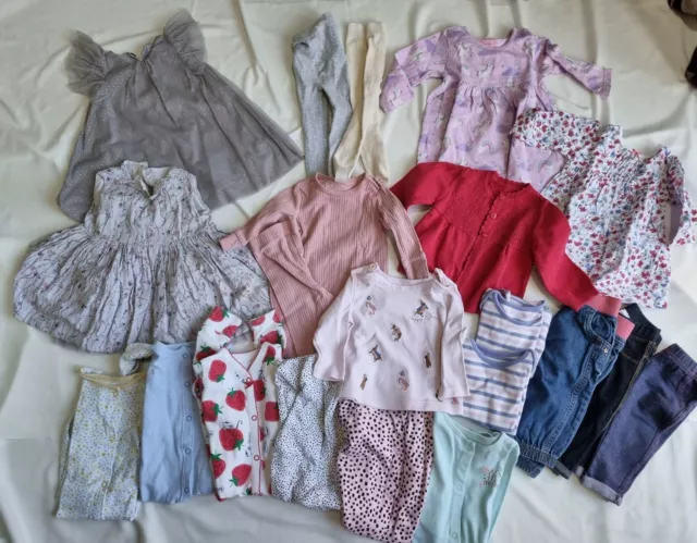 Baby bundle 3-6  3 6 months Girls joules M&S Job Lot Joblot babygrows dresses