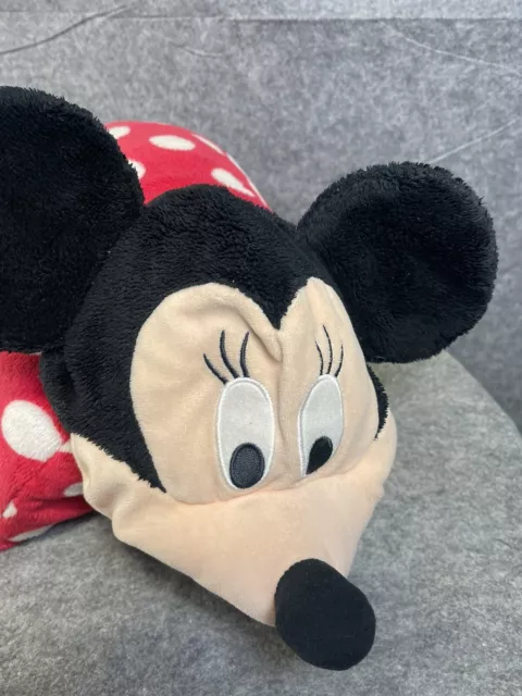 Disney Theme Parks Minnie Mouse 3D Plush Soft Plush Pillow Pal Buddy Cushion 2