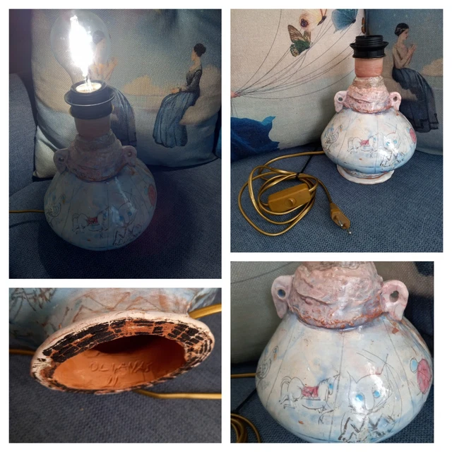 Lampada da parete rotonda e in terracotta • Illuminazione Italia