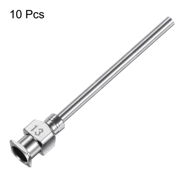 10pcs 13G Stainless Steel Needle Distribution 1 1/2" Needle Glue Foamed Tube 3