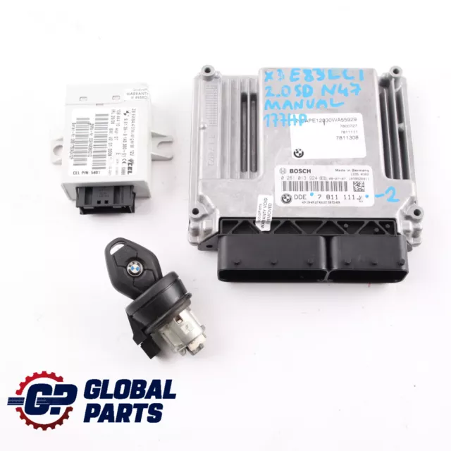 BMW X3 E83 LCI 2.0d N47 Engine ECU Module Kit DDE 7811111 + EWS + Key Manual