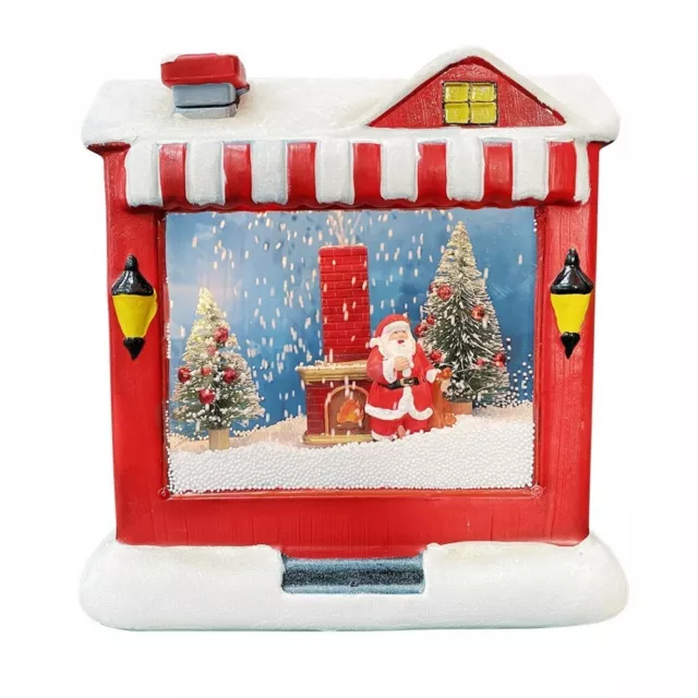 Maison de Noël avec paysage animé Musique légère 392041 Décoration 45x15x35