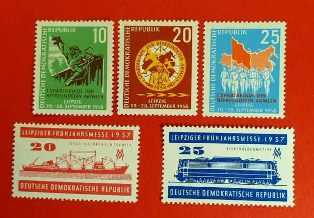 DDR  Mi.Nr.  599-60 + 657-59    Kpl. postfrisch  B112
