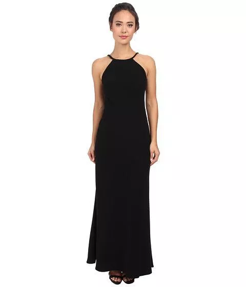 MSRP $199 Calvin Klein Sleeveless Scoop-Back Halter Gown Size 12 NWOT 2