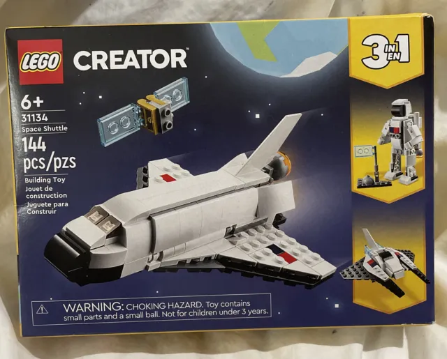LEGO 31134 Creator 3in1 Space Shuttle to Astronaut Figure Spaceship Building Set