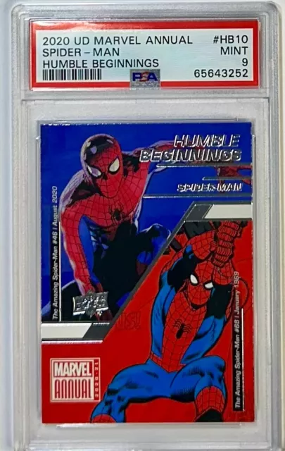 2020-21 Upper Deck Marvel Annual Humble Beginnings Spider-Man #HB-10 PSA 9 MINT