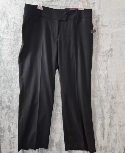 Rafaella Women's pants 18W Curvy Straight Black dress pants NEW