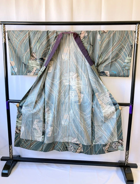 Vintage Japanese juban kimono - Antique Mens Juban 6