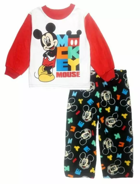 Mickey Mouse Toddler Boys 2pc Pajama Pant Set Size 2T 3T 4T $36