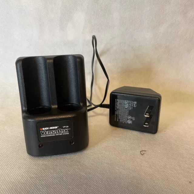 HQRP Two Batteries and Battery Charger for Black & Decker Versapak
