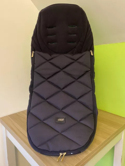 Mamas & Papas Fußmuff Cosytoes marineblau mit goldenen Reißverschlüssen - Armadillo Flip XT2 XT3 urbo