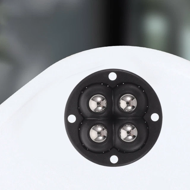Ruota Autoadesiva Mini Cassetto Ruota Autofissata Nero Acciaio Inox