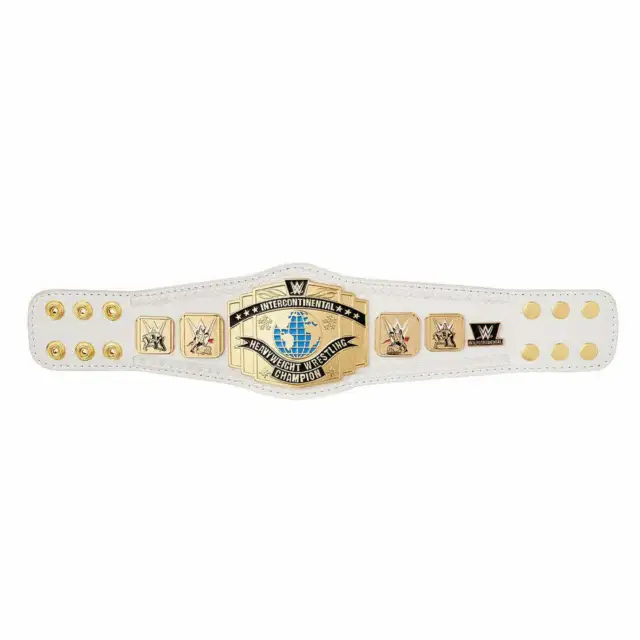 Wwe White Intercontinental Championship Mini Replica Title Belt Official New