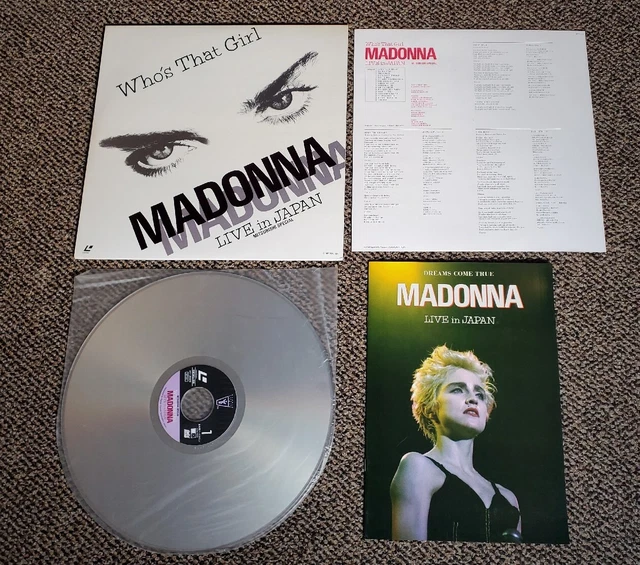 Madonna Who's That Girl Live in Japan Mitsubishi Special Laserdisc w/ Photo Book Madonna Who's That Girl Live in Japan Mitsubishi Special Laserdisc w/ Photo Book