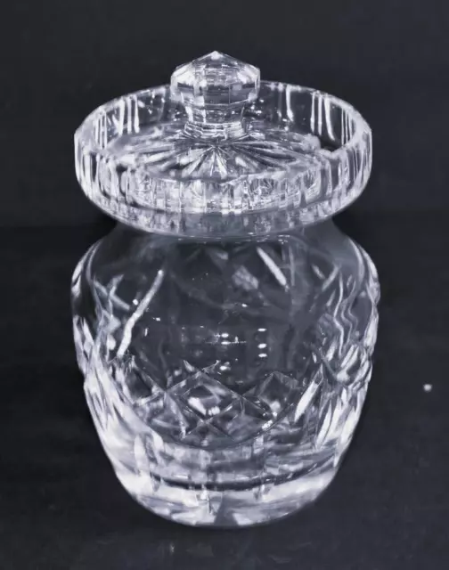 Vintage Waterford Cristal Coupe Irlande 11.7cmh Jam / Miel / Gelée à Couvercle