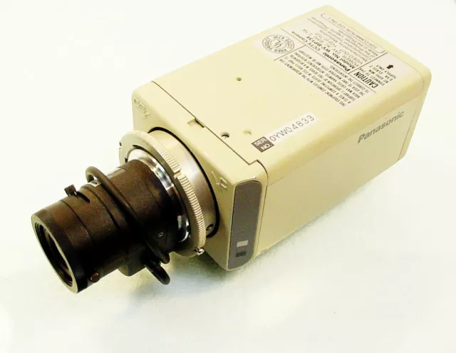 Security Camera Panasonic WV-BP134 B/W w/ Rainbow 3.3-8mm Zoom | Tested | $35 |