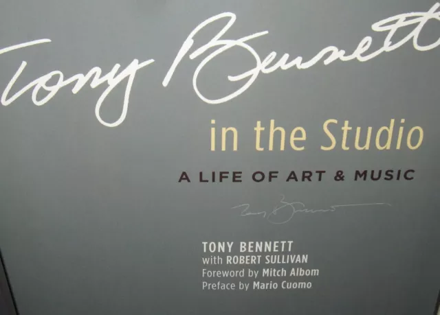 Tony Bennett Signed In The Studio A Life Of Art & Music Book Cd Rock Autograph