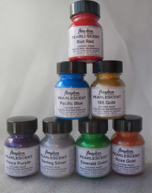 Angelus Pearlescent Leather Acrylic Paint 29 ml Assorted Colours