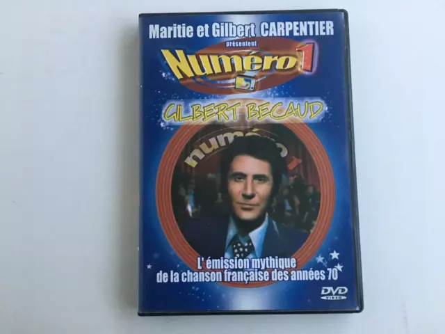 DVD  GILBERT BECAUD  NUMERO 1   avec Jacques VILLERET,  Michel BERGER